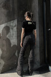 Windowsen wide -leg ski pants PS23P005 black